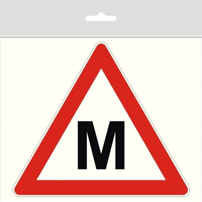 Lipdukas "M" Mokomasis transportas (atitinka KET reikalavimus) Lipdukas "M" Mokomasis transportas (atitinka KET reikalavimus)
