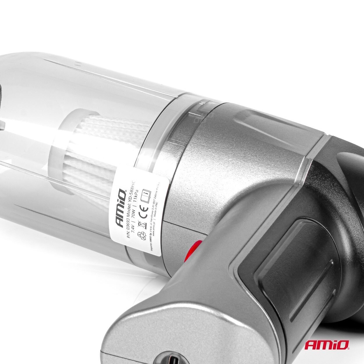 Amio automobilinis dulkių siurblys įkraunamas USB-C 70W 11