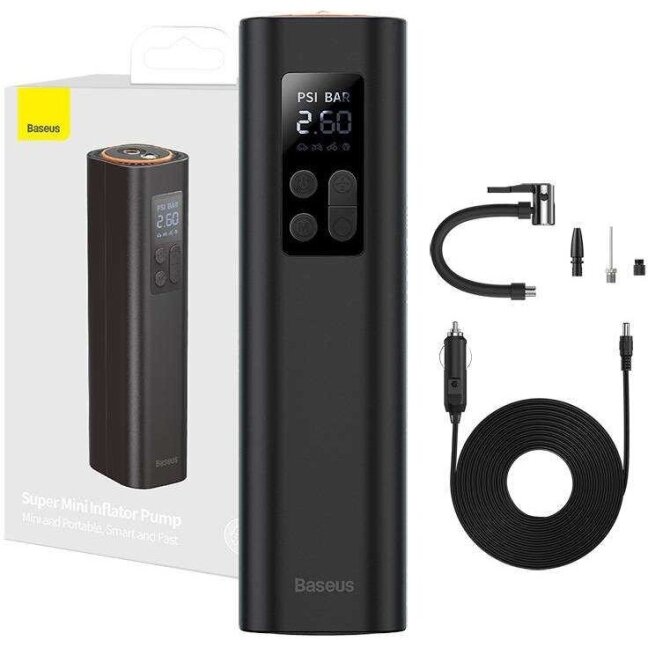 Automobilinis oro kompresorius Baseus Super Mini Inflator Pump 6