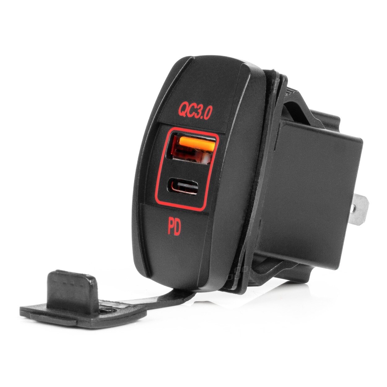 Įmontuojamas USB, USB - C kroviklis 12/24V
