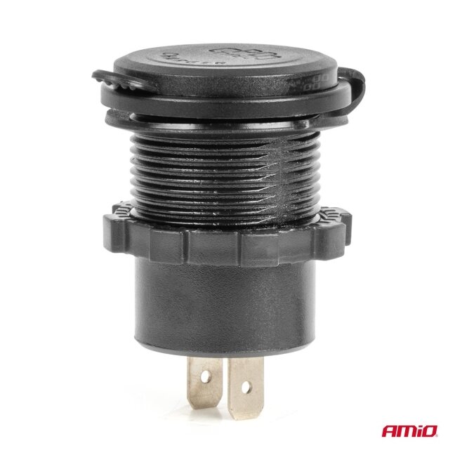 Įmontuojamas USB, USB-C įkroviklis 12/24V 2