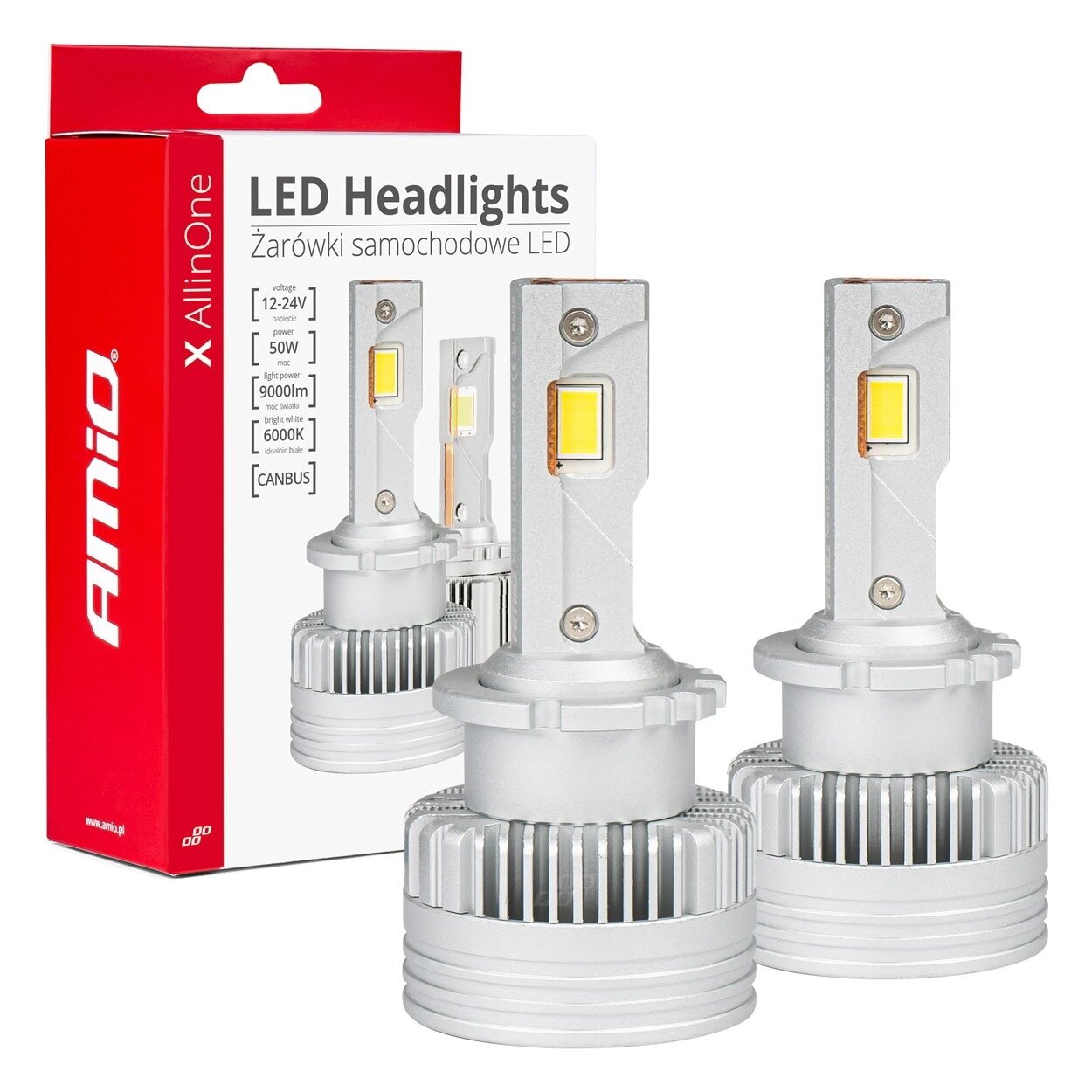 LED lemputės AMIO AllinOne D2S D2R D4S D4R 1 LED lemputės AMIO AllinOne D2S D2R D4S D4R 1