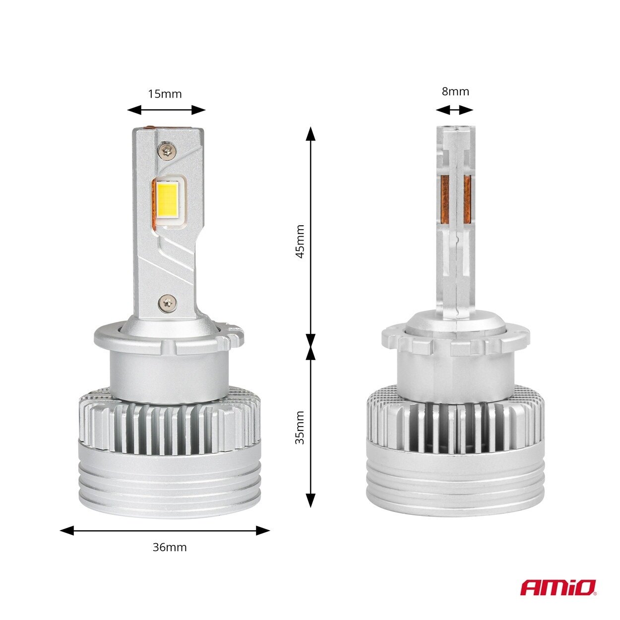LED lemputės Amio D4S/R 3 LED lemputės Amio D4S/R 3