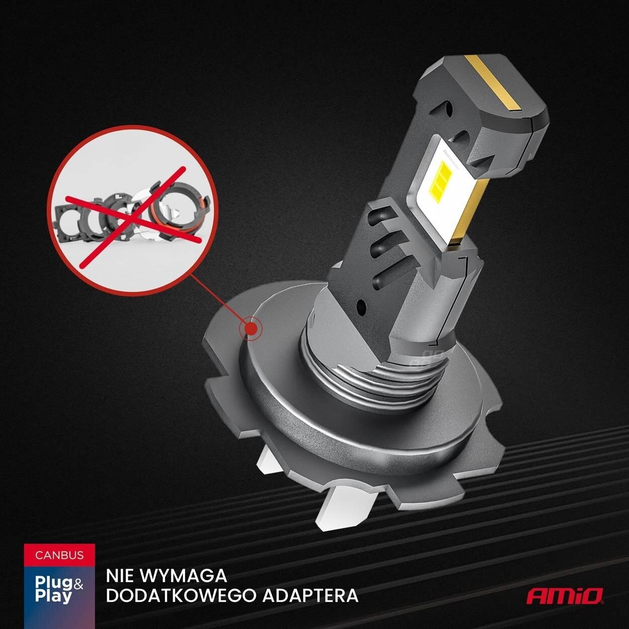 LED lemputės H7 H18 CANBUS Plug&Play 60W 12V 1 LED lemputės H7 H18 CANBUS Plug&Play 60W 12V 1