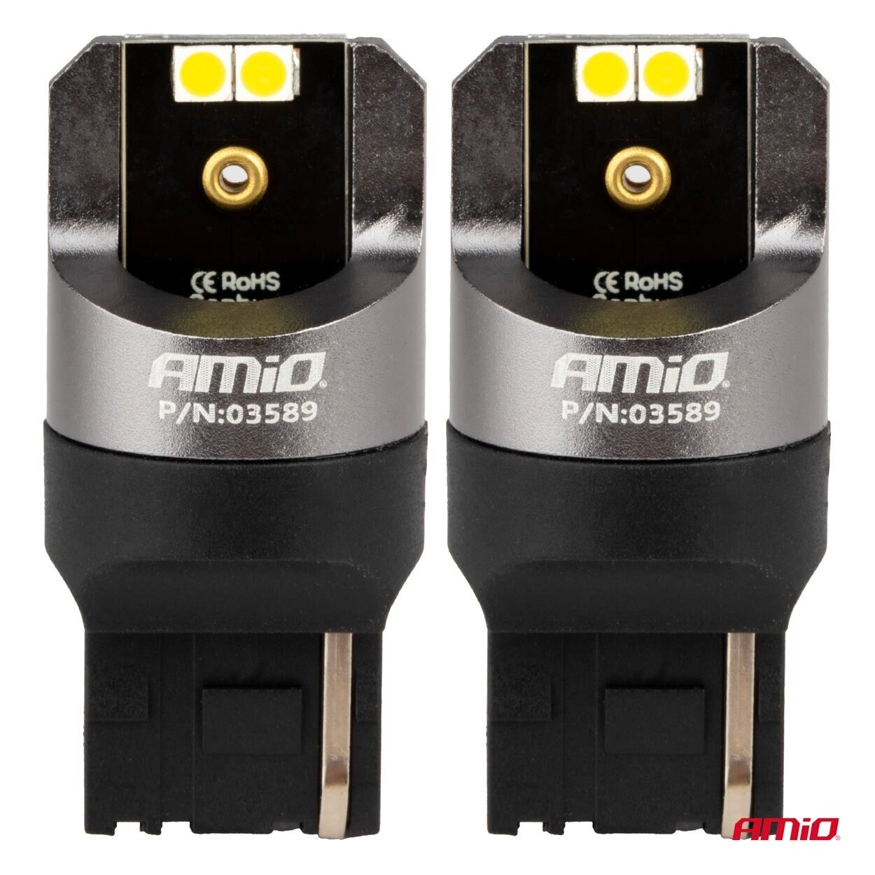 LED lemputės W21W Baltos PRO Series CANBUS 12/24V 2vnt 1