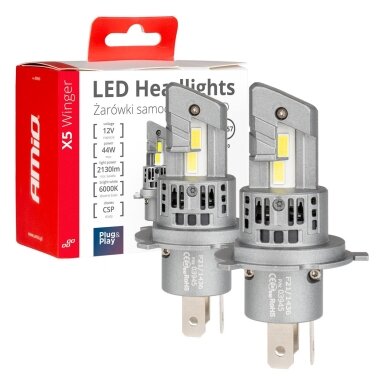 LED lemputės H4 CANBUS Plug&Play 50W 12V