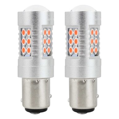 LED lemputės P21/5W Raudonos 12/24V CANBUS 2vnt