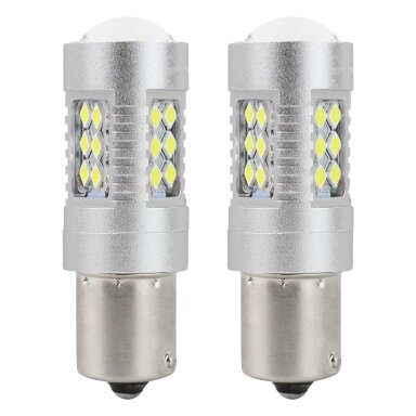 LED lemputės P21W Baltos CANBUS 12/24V