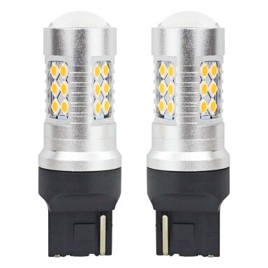 LED lemputės WY21W Geltonos CANBUS 12/24V 2vnt