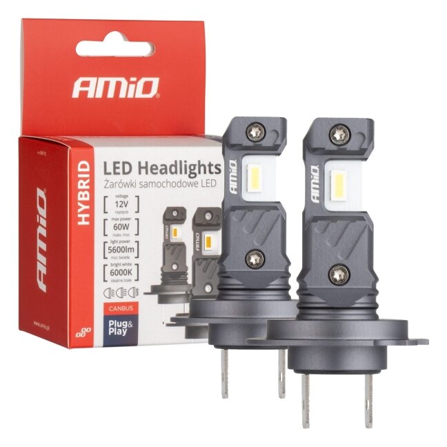 LED lemputės H7 H18 CANBUS Plug&Play 60W 12V