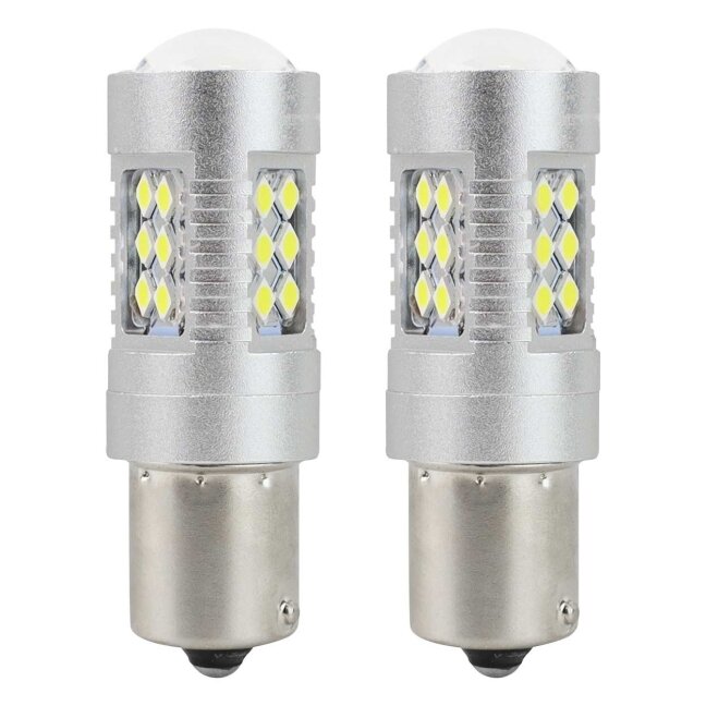 LED lemputės P21W Baltos CANBUS 12/24V