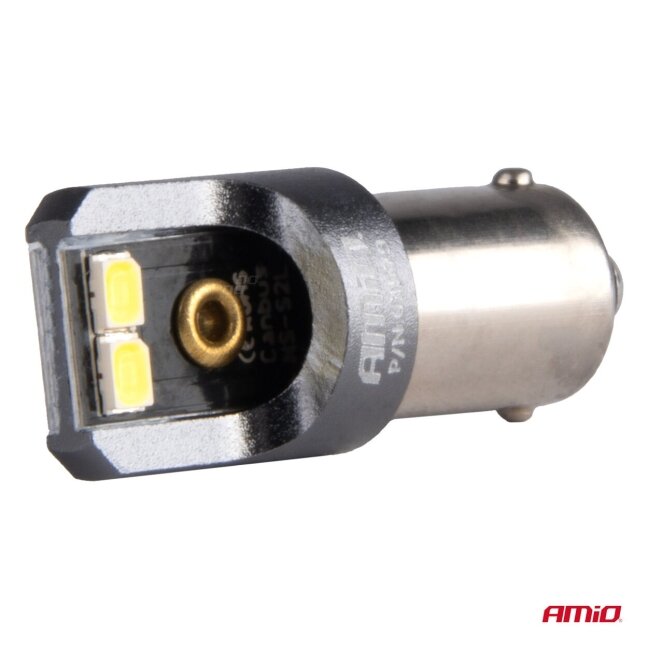 LED lemputės T4W Baltos PRO Series CANBUS 12/24V 2vnt 2 LED lemputės T4W Baltos PRO Series CANBUS 12/24V 2vnt 2