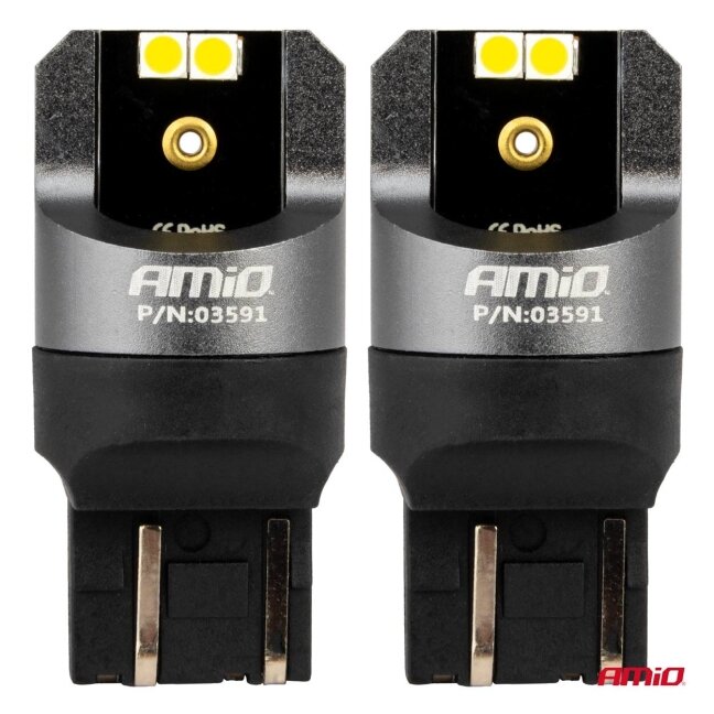 LED lemputės W21/5W Baltos PRO Series CANBUS 12/24V 2vnt 1 LED lemputės W21/5W Baltos PRO Series CANBUS 12/24V 2vnt 1