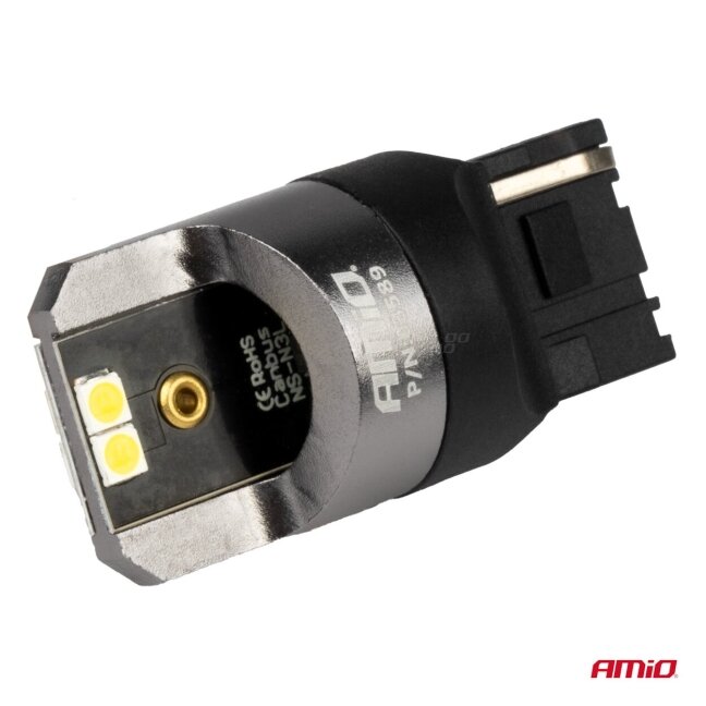 LED lemputės W21W Baltos PRO Series CANBUS 12/24V 2vnt 2