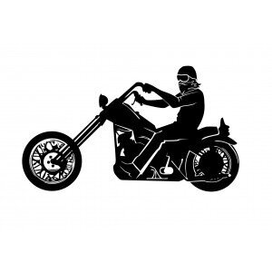 Lipdukas „Motociklininkas“ Lipdukas „Motociklininkas“