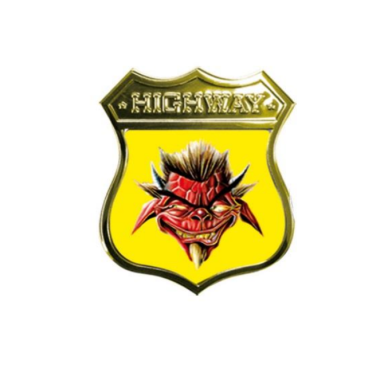 Lipdukas „Highway“ auksinis