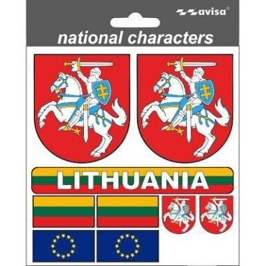 Lipdukų rinkinys „Lithuania“