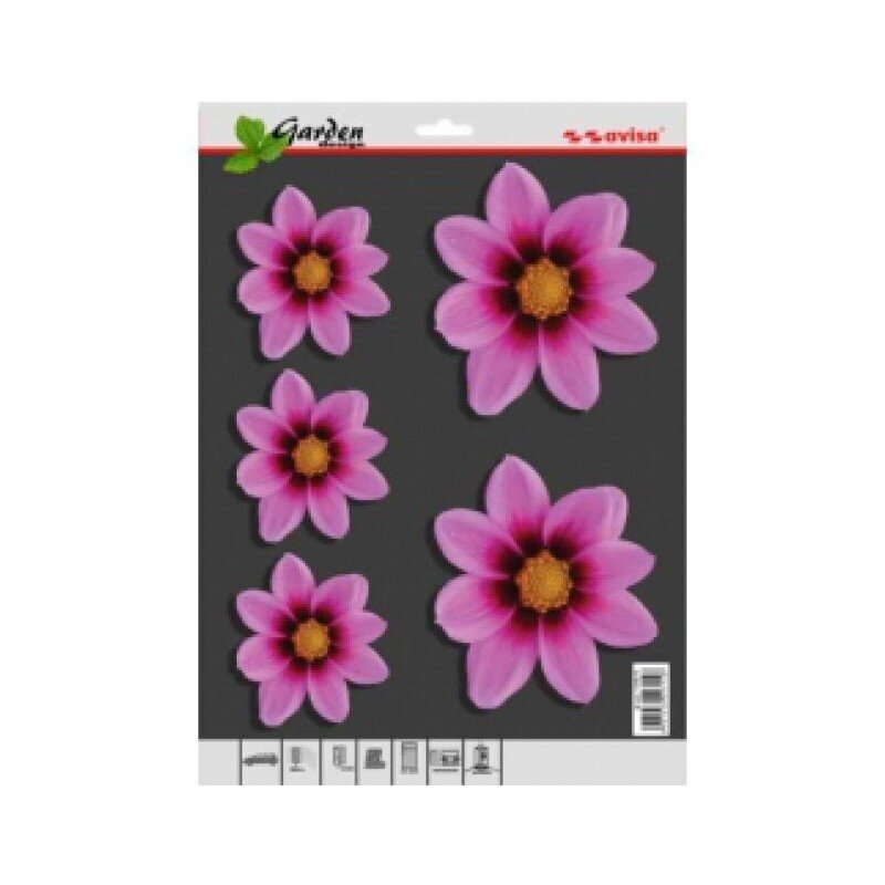 Lipdukas „Gėlių žiedai“ rausvi Lipdukas „Gėlių žiedai“ rausvi