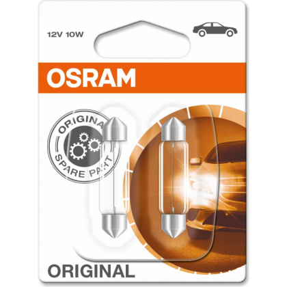 OSRAM LEMPUTĖS 10W 12V SV8.5-8 10XBLI2