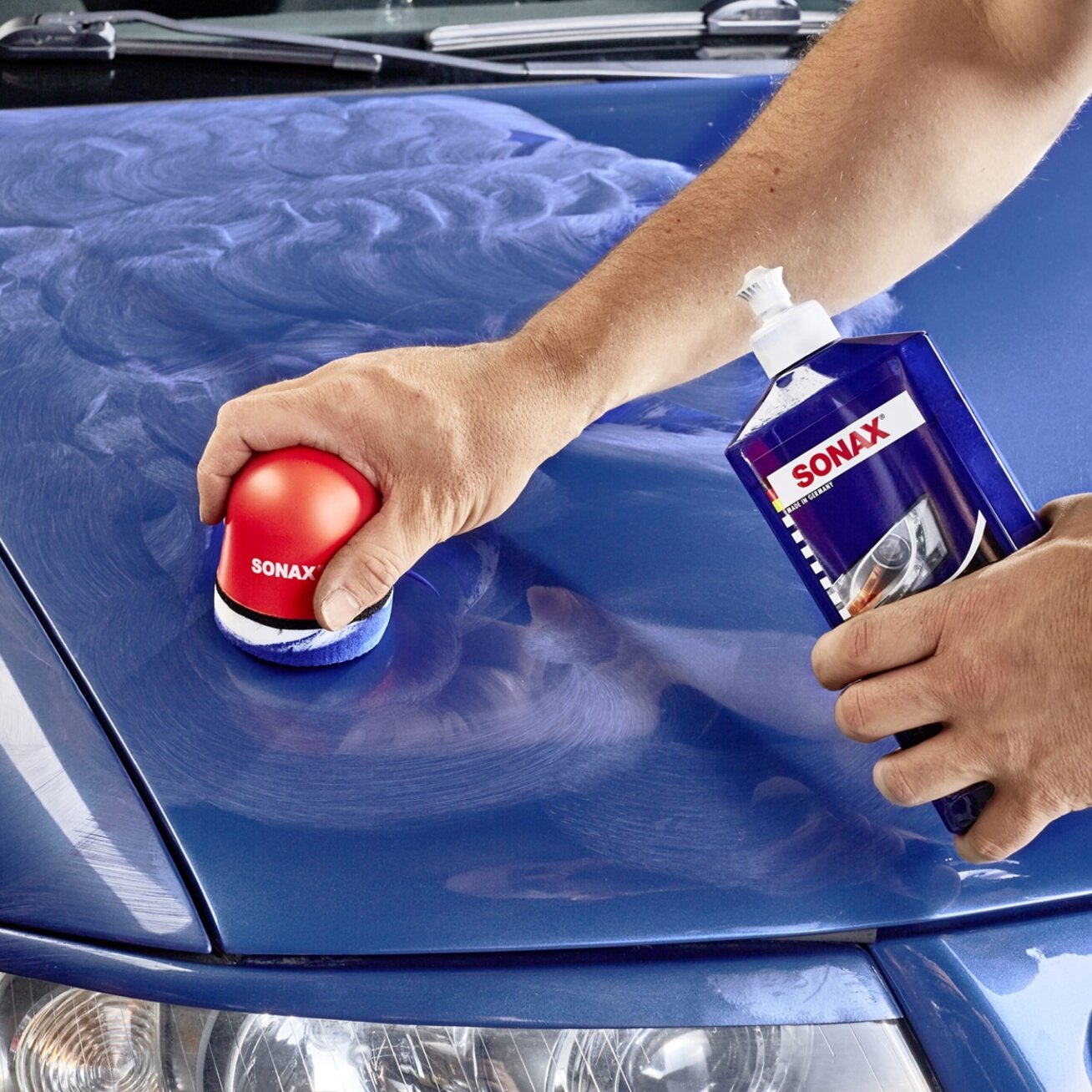Polirolis su vašku mėlynos spalvos Polish&Wax, 250ml 2 Polirolis su vašku mėlynos spalvos Polish&Wax, 250ml 2