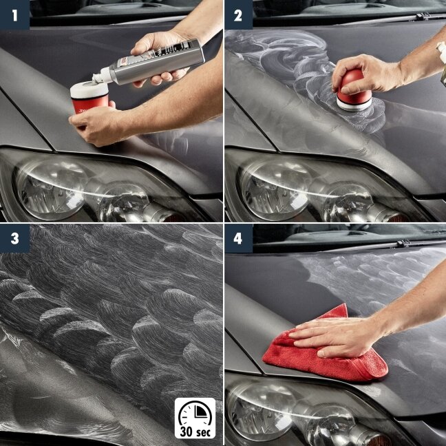 Polirolis pilkos spalvos su vašku Polish&Wax, 250ml 2