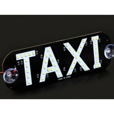 Šviečiantis taxi ženklas - LED