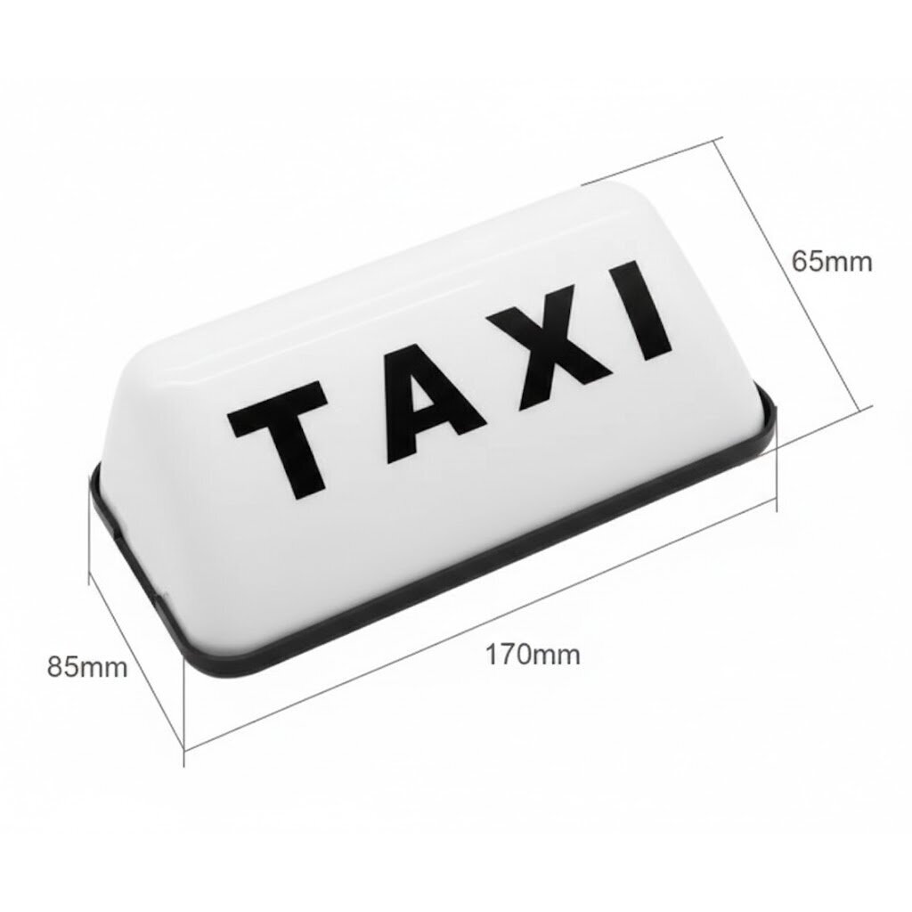 TAXI plafonas su apšvietimu 12V, baltas, klijuojamas, 17 cm 1 TAXI plafonas su apšvietimu 12V, baltas, klijuojamas, 17 cm 1
