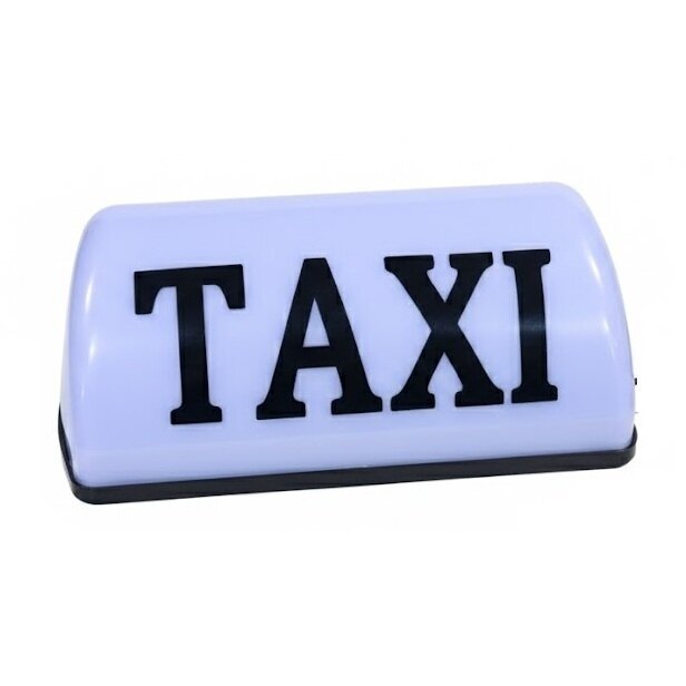 TAXI plafonas su apšvietimu 12V, magnetinis, 30 cm
