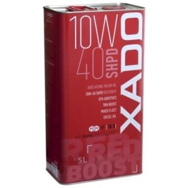 XADO Atomic Oil 10W-40 SHPD (SL/CI-4) RED BOOST 5L